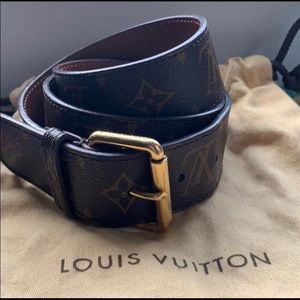 LV monogram belt